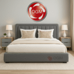 سرير ملكي كريمي فاخر