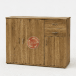 جزامة مودرن – 3 ضلف + 2 درج – خشب كونتر طبيعي – OGM - Image 3