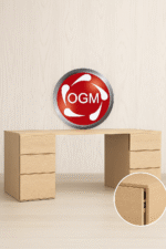 مكتب بوحدتين ادراج خشب مودرن - Image 5